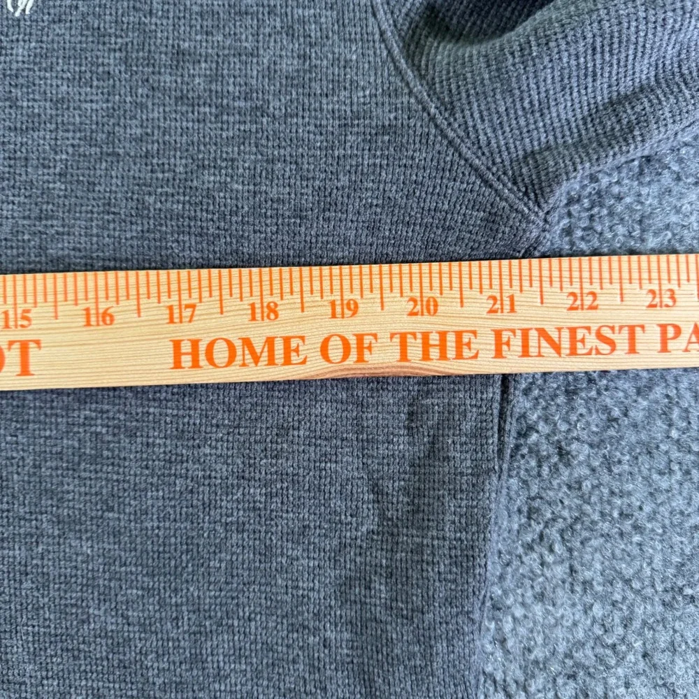 Polo Ralph Lauren Waffle Knit Thermal Mens Large Crew Neck Cotton Grey Shirt